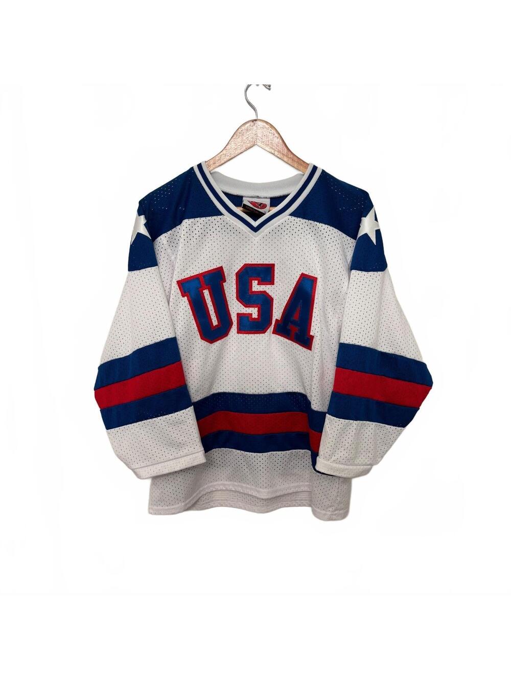 K1 Sportswear USA Hockey Jersey Size YL White
